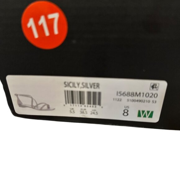 Naturalizer Sicily Sandals | Size 8W | Silver | NIB - Picture 6 of 12